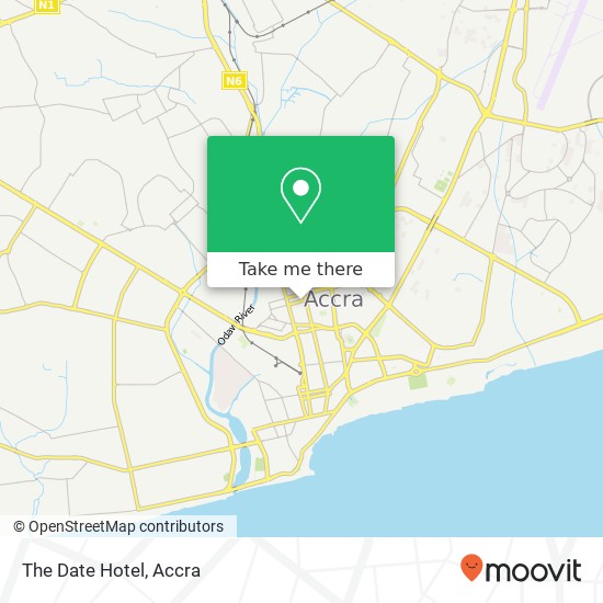 The Date Hotel map