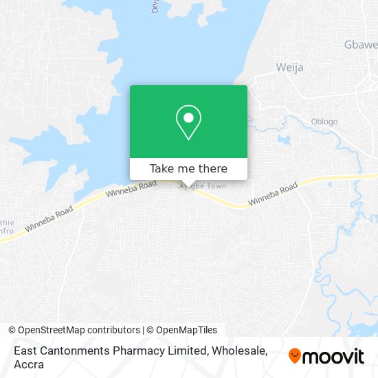 East Cantonments Pharmacy Limited, Wholesale map