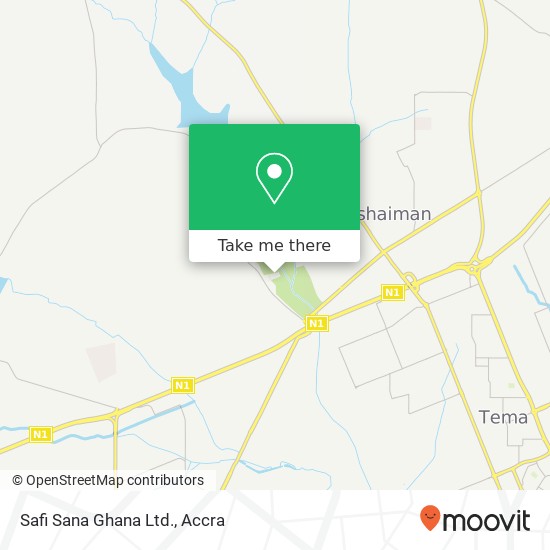 Safi Sana Ghana Ltd. map