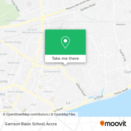 Garrison Basic School map