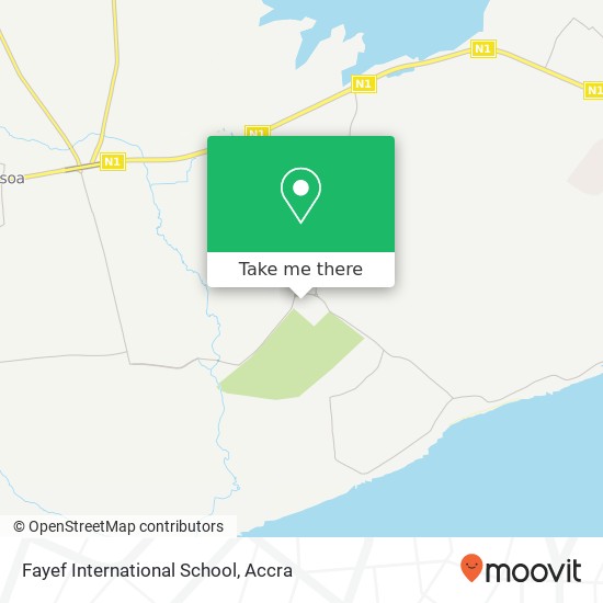 Fayef International School map