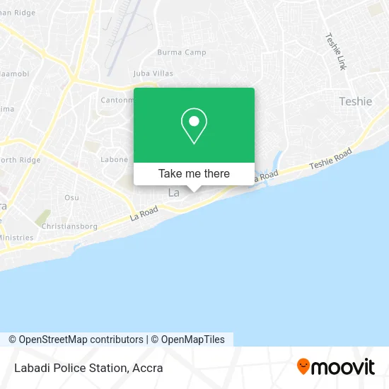 Labadi Police Station map