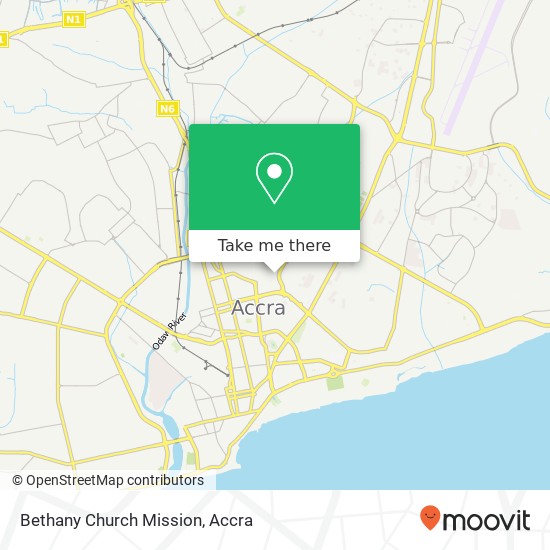 Bethany Church Mission map