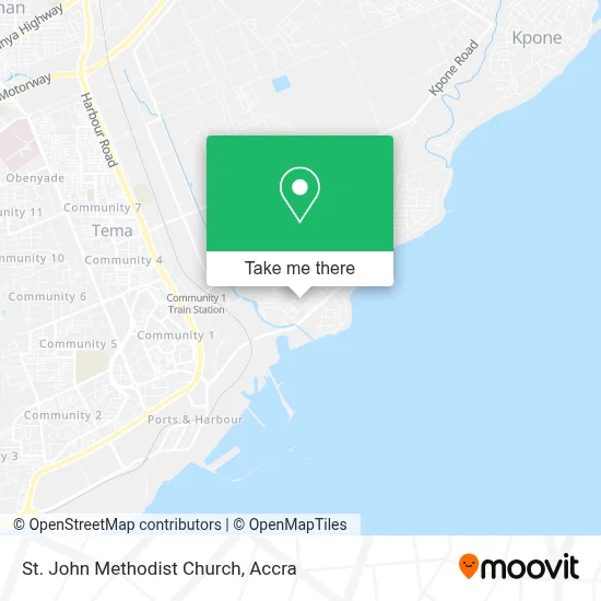St John Methodist Church map