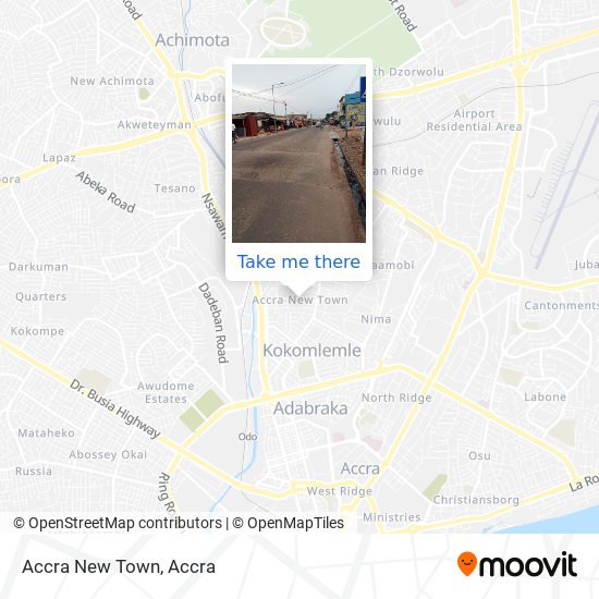 Accra New Town map