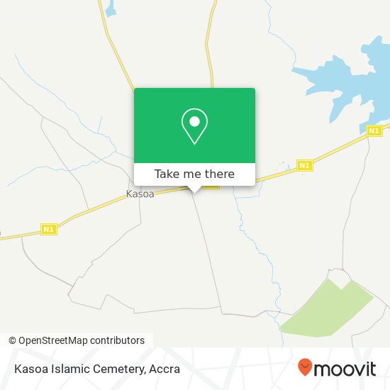 Kasoa Islamic Cemetery map