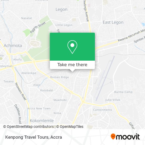 Kenpong Travel Tours map