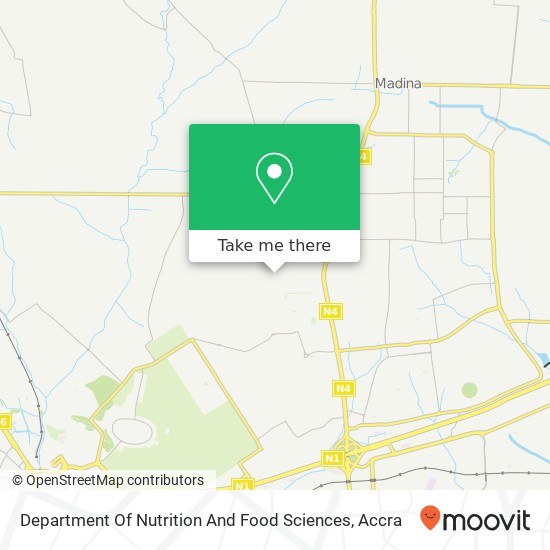 Department Of Nutrition And Food Sciences map