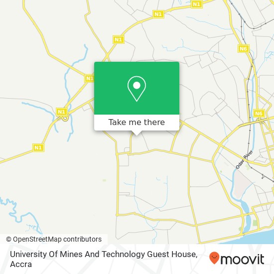 University Of Mines And Technology Guest House map