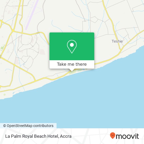 La Palm Royal Beach Hotel map