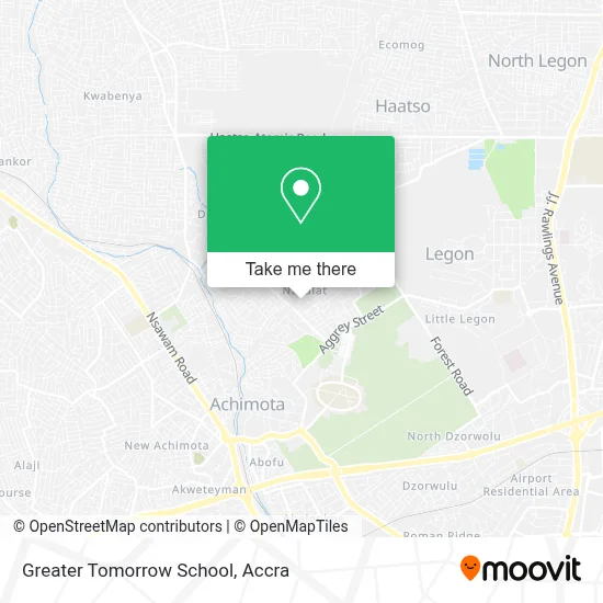 Greater Tomorrow School map