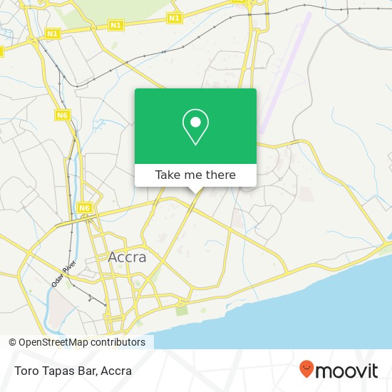 Toro Tapas Bar map
