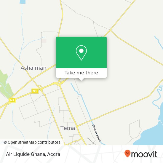 Air Liquide Ghana map