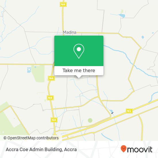 Accra Coe Admin Building map