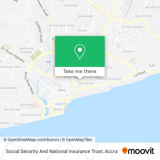 Social Security And National Insurance Trust map
