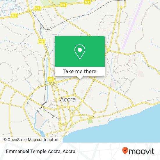Emmanuel Temple Accra map