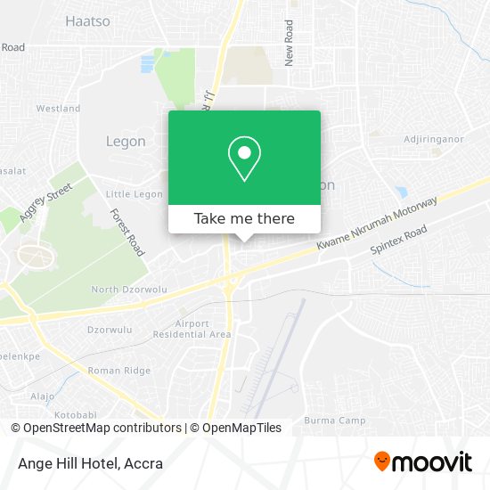 Ange Hill Hotel map