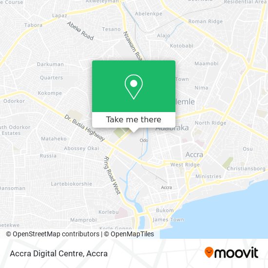 Accra Digital Centre map