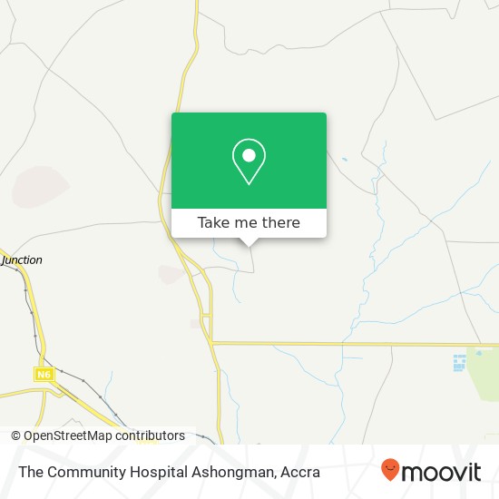The Community Hospital Ashongman map