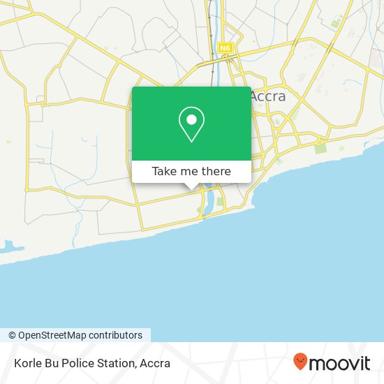 Korle Bu Police Station map