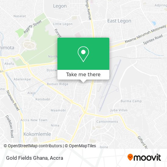 Gold Fields Ghana map