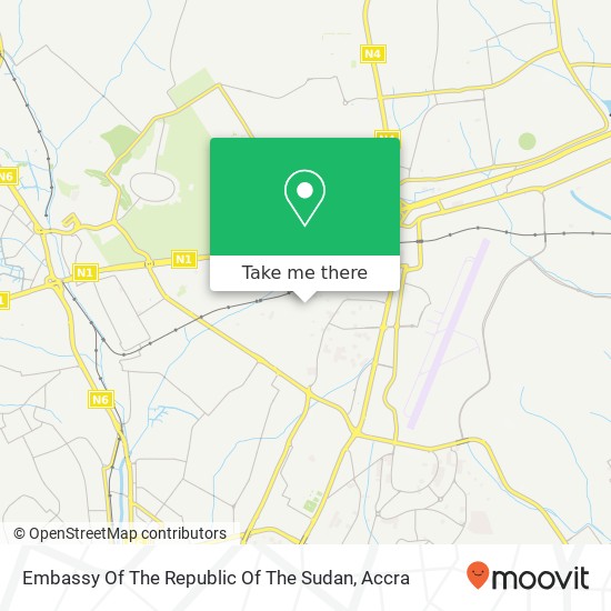 Embassy Of The Republic Of The Sudan map