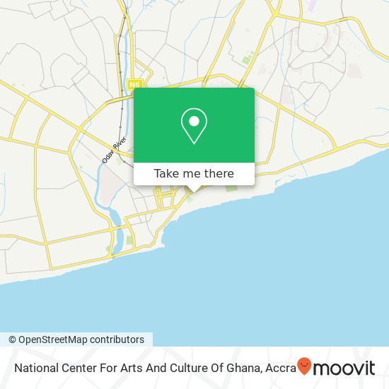 National Center For Arts And Culture Of Ghana map