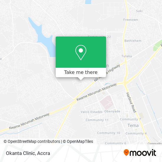 Okanta Clinic map