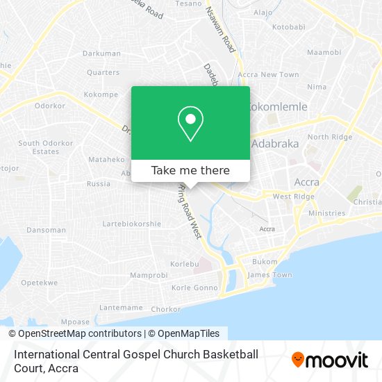 International Central Gospel Church Basketball Court map