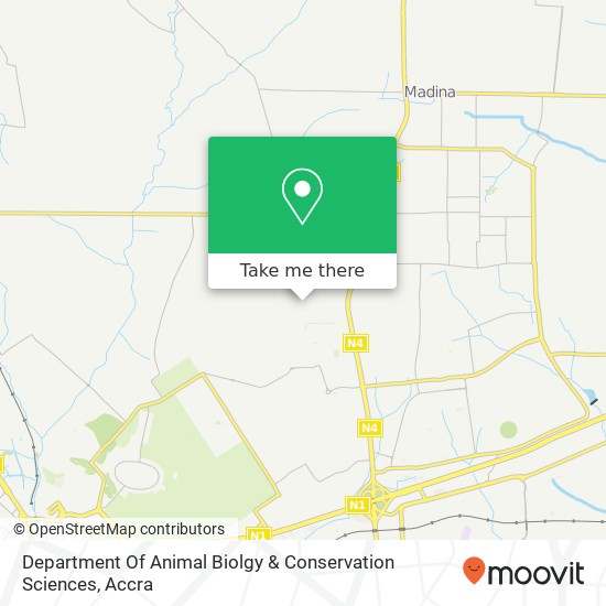 Department Of Animal Biolgy & Conservation Sciences map