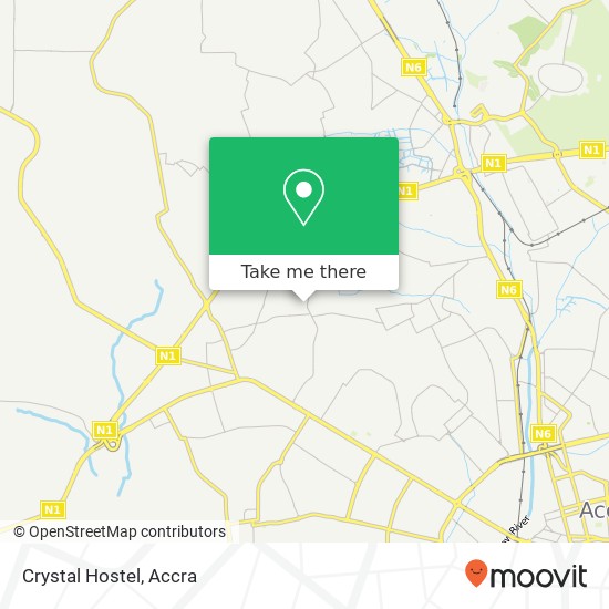 Crystal Hostel map