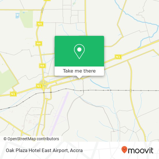 Oak Plaza Hotel East Airport map