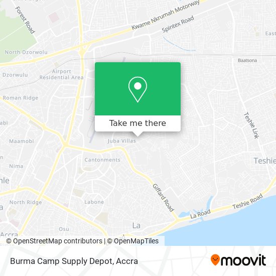 Burma Camp Supply Depot map