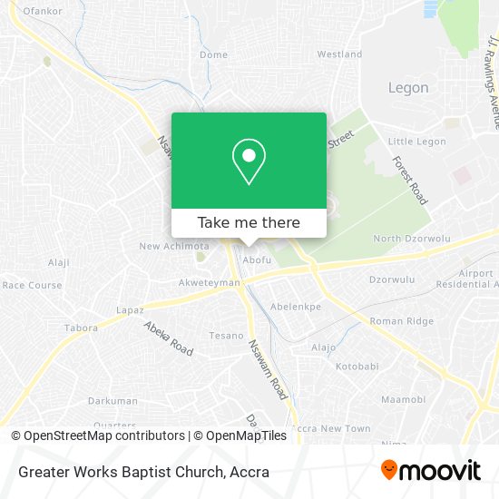 Greater Works Baptist Church map