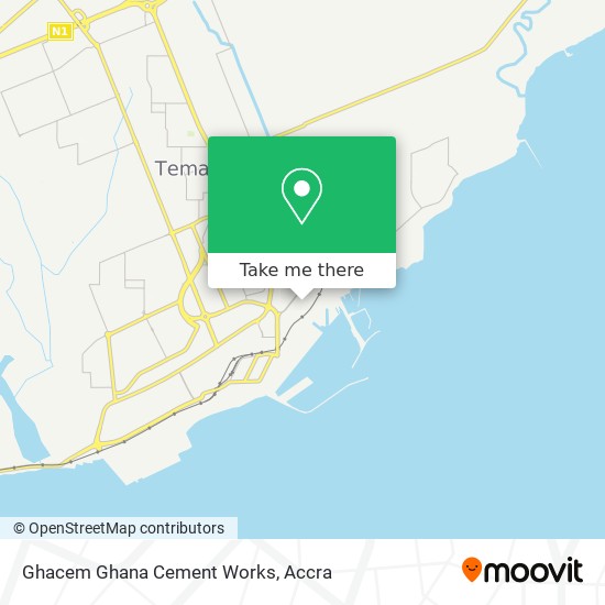 Ghacem Ghana Cement Works map