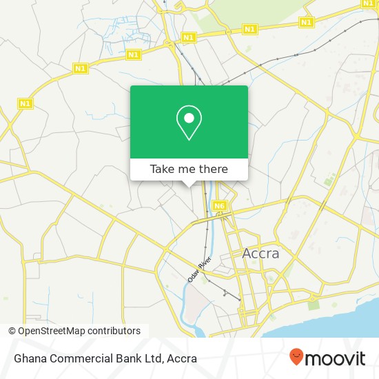 Ghana Commercial Bank Ltd map