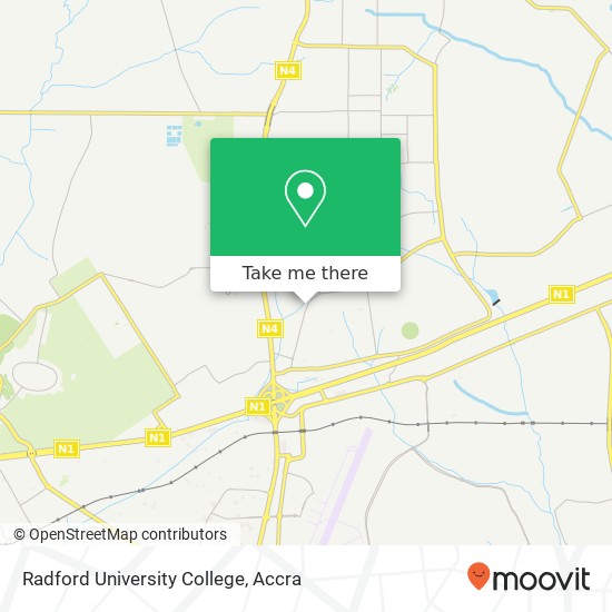 Radford University College map