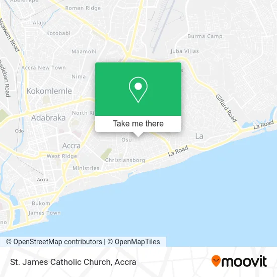 St. James Catholic Church map