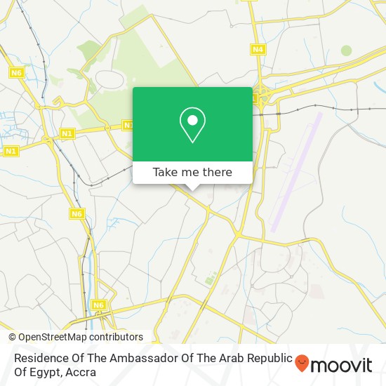 Residence Of The Ambassador Of The Arab Republic Of Egypt map