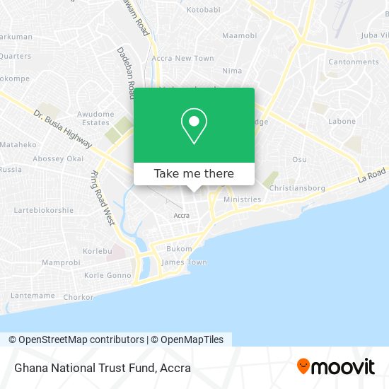Ghana National Trust Fund map