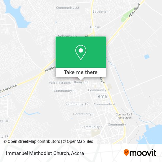 Immanuel Methodist Church map