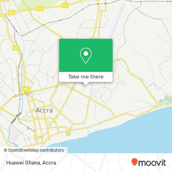 Huawei Ghana map