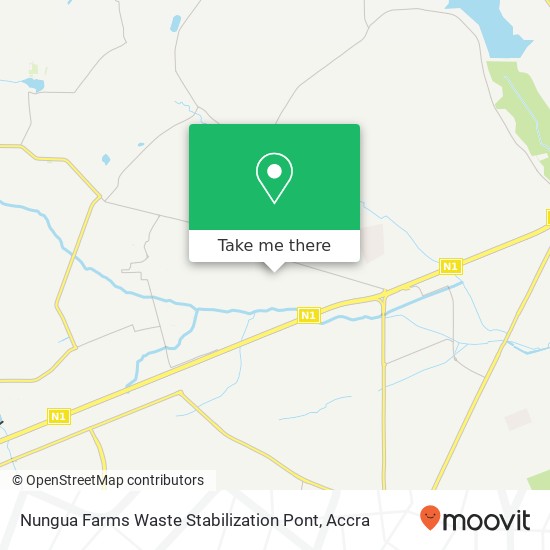 Nungua Farms Waste Stabilization Pont map