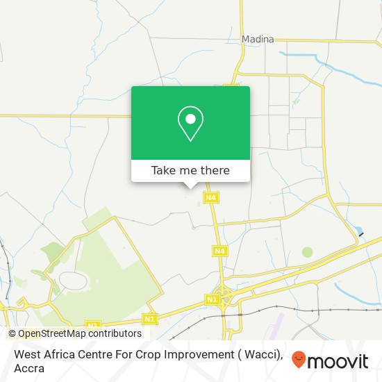 West Africa Centre For Crop Improvement ( Wacci) map