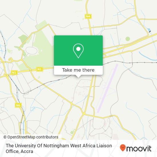 The University Of Nottingham West Africa Liaison Office map