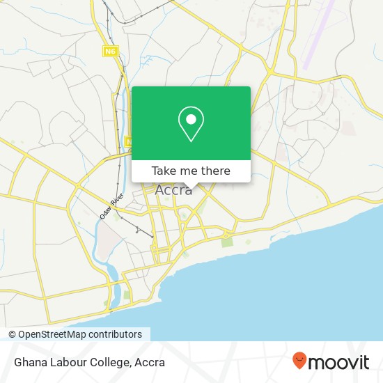 Ghana Labour College map
