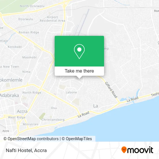 Nafti Hostel map