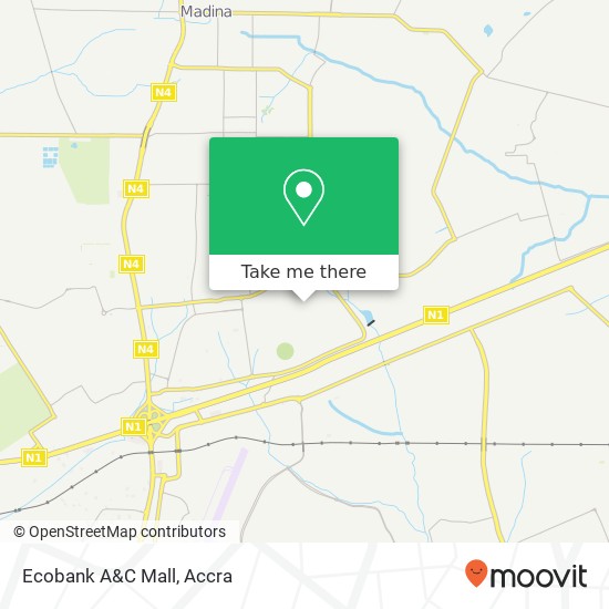 Ecobank A&C Mall map