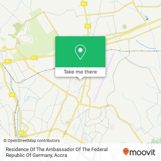 Residence Of The Ambassador Of The Federal Republic Of Germany map