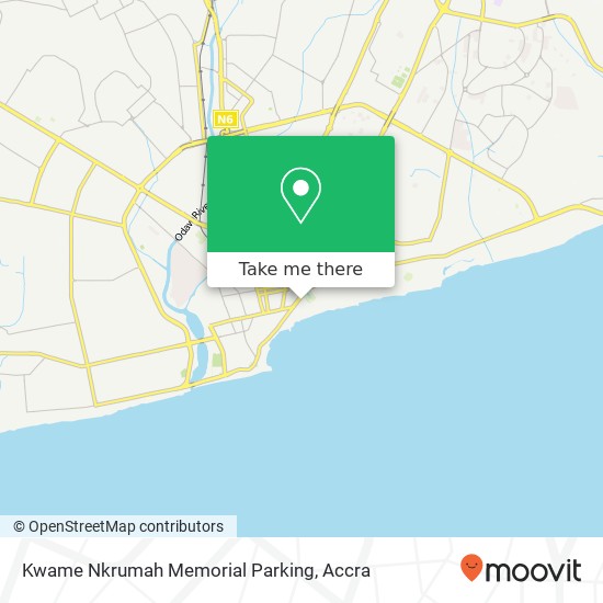 Kwame Nkrumah Memorial Parking map
